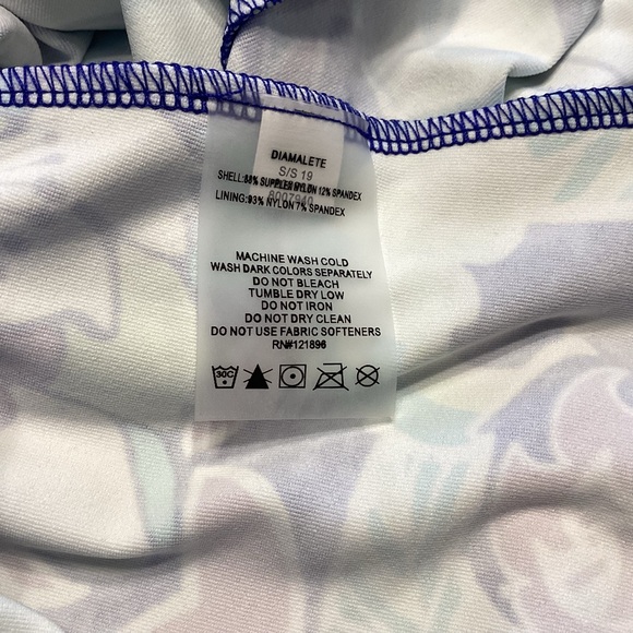 Title Nine Dress Sz S,M Purple Green Steadfast Floral Mini Outdoors Beach NWOT - Picture 9 of 10